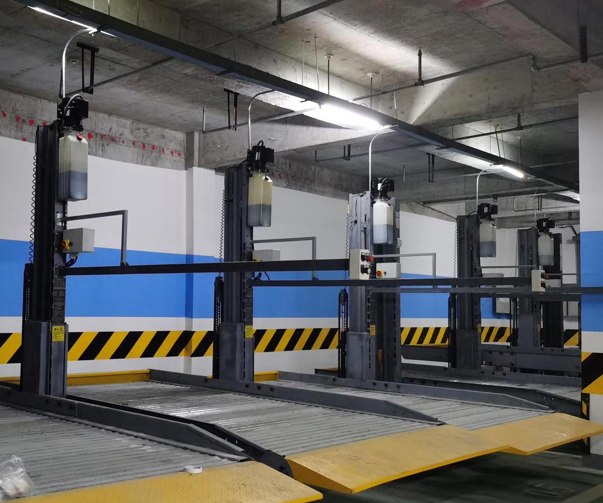 师宗县俯仰式立体停车改造